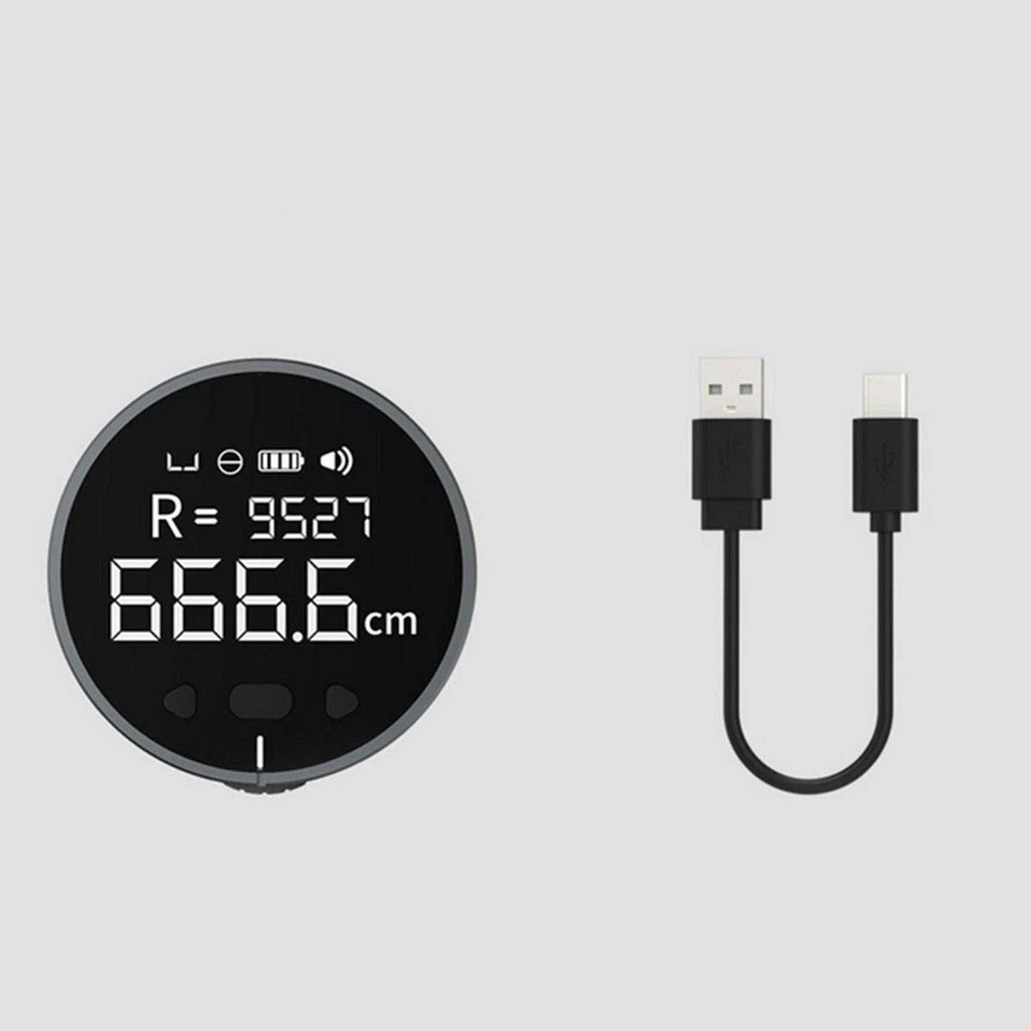 8 in 1 1.8in LCD Display Rechargeable Electronic Tape Measure Digital Ruler