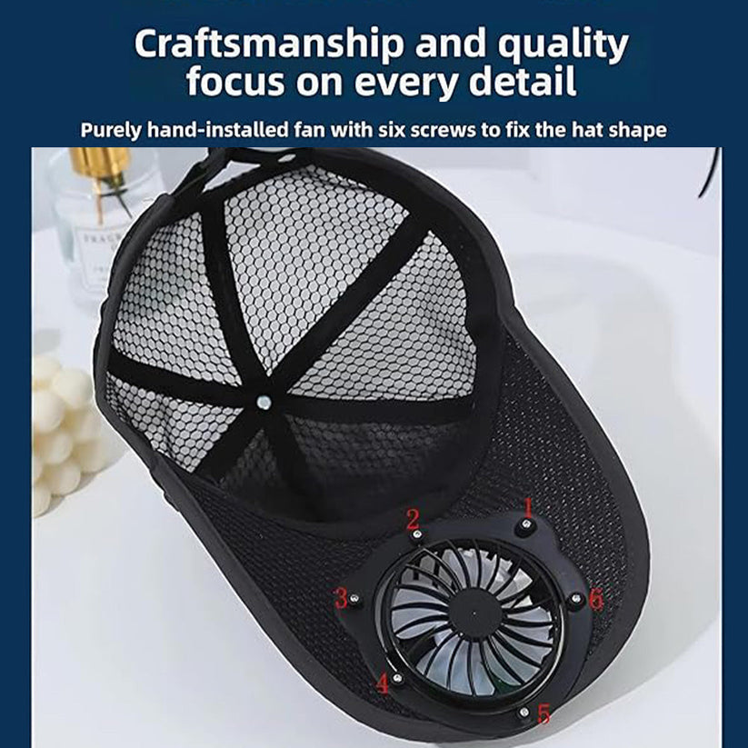 Solar-Powered Fan Hat