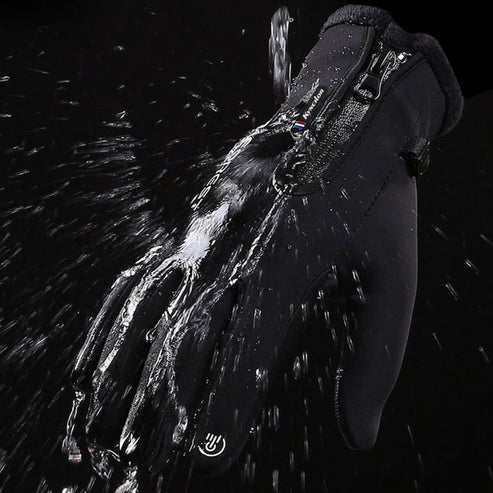 Vattentät, pekskärmsvänliga handskar