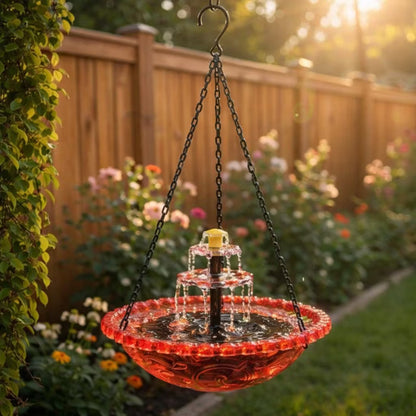 ✨Special Offer Today Only! 🐦 Solar Cascade Hanging Bird Bath Fountain