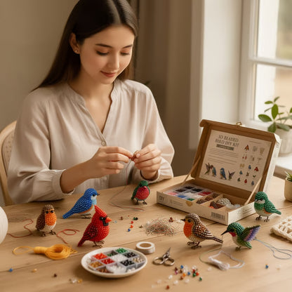 🔥🧵✨ Tiny 3D Beaded Animal DIY Kit（Unfinished Product）
