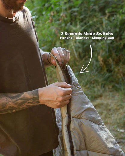 ❄3-i-1 Ultralätt Värmeponcho