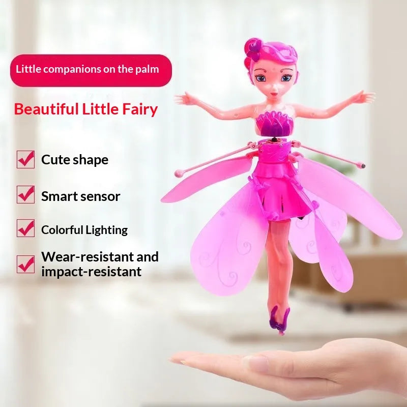 Sensor-Controlled Flying Fairy Toy—a fairy-shaped toy that flies and spins.