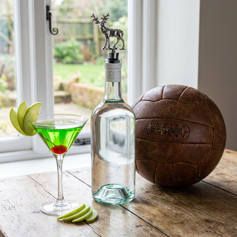 🍷 Exklusiv flaskpropp i silvermetall 🦌 med detaljerad 3D-relief ✨ vakuumtätande & superdekorativ ❄️ nordisk design 🦅