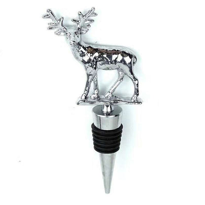 🍷 Exklusiv flaskpropp i silvermetall 🦌 med detaljerad 3D-relief ✨ vakuumtätande & superdekorativ ❄️ nordisk design 🦅
