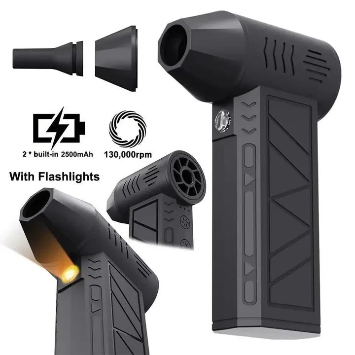 Compact air blower for effortless cleaning anywhere