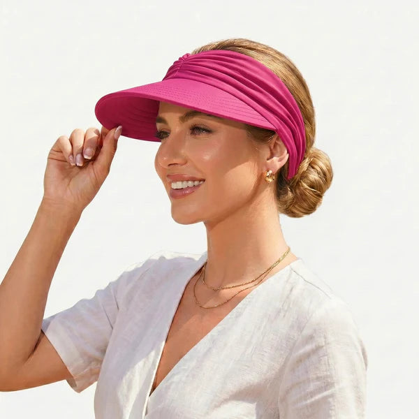 UPF 50+ Ponytail Visor Hat – Stay Cool & Sun Protected