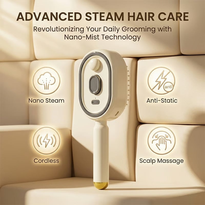 Electric Spray Airbag Massage Comb Essential Oil Atomized Hair Brush Anti-static Salon Fluffy Modeling