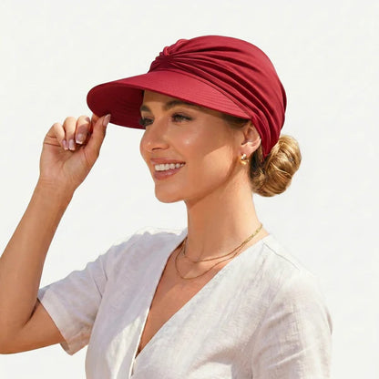 UPF 50+ Ponytail Visor Hat – Stay Cool & Sun Protected