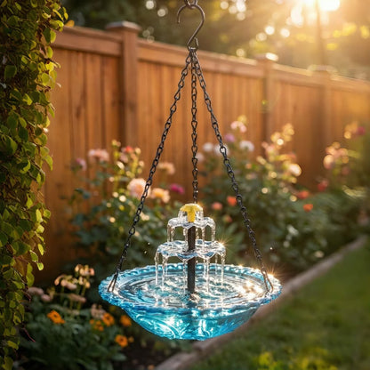 ✨Special Offer Today Only! 🐦 Solar Cascade Hanging Bird Bath Fountain