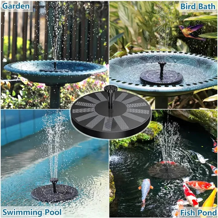 Solar Fountain – Floating, Power-Free, and Waterproof