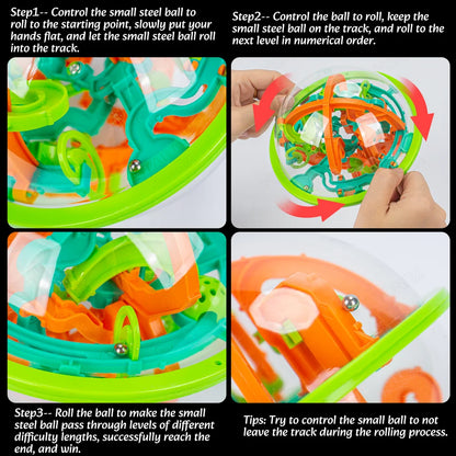 Intellektuell boll 3D-labyrint