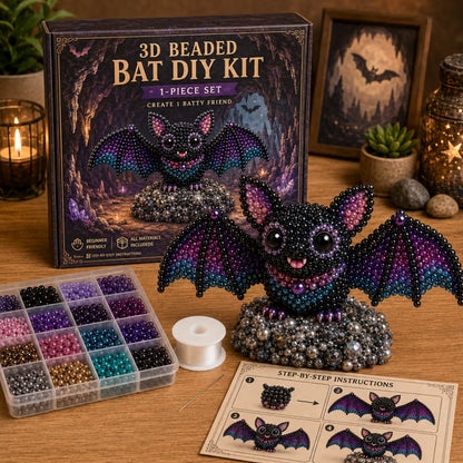 🔥🧵✨ Tiny 3D Beaded Animal DIY Kit（Unfinished Product）