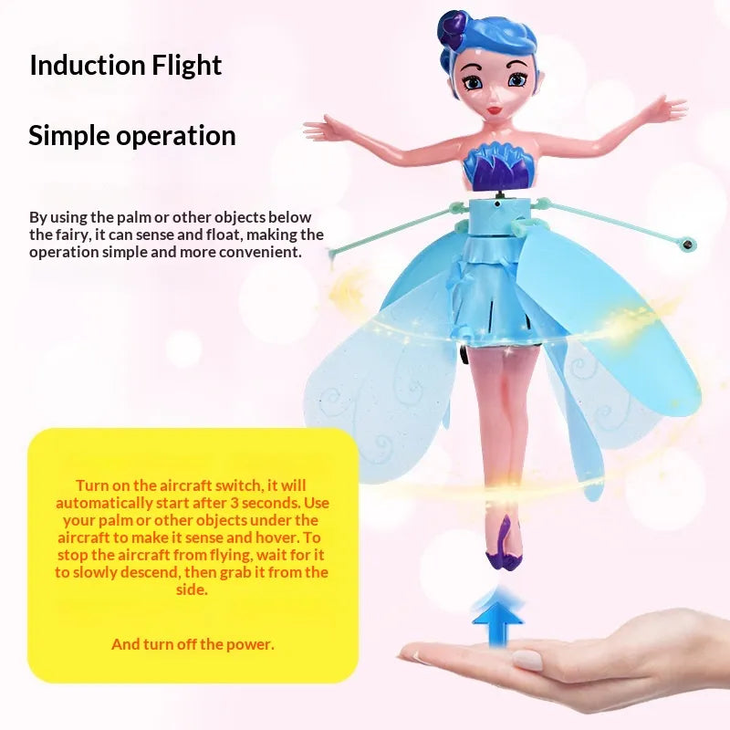 Sensor-Controlled Flying Fairy Toy—a fairy-shaped toy that flies and spins.