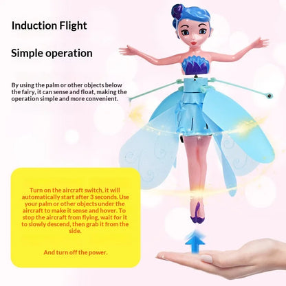 Sensor-Controlled Flying Fairy Toy—a fairy-shaped toy that flies and spins.