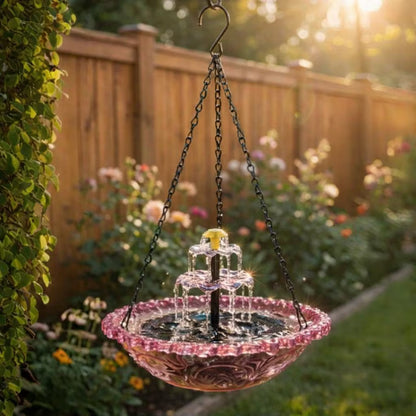 ✨Special Offer Today Only! 🐦 Solar Cascade Hanging Bird Bath Fountain