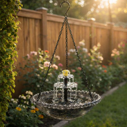 ✨Special Offer Today Only! 🐦 Solar Cascade Hanging Bird Bath Fountain
