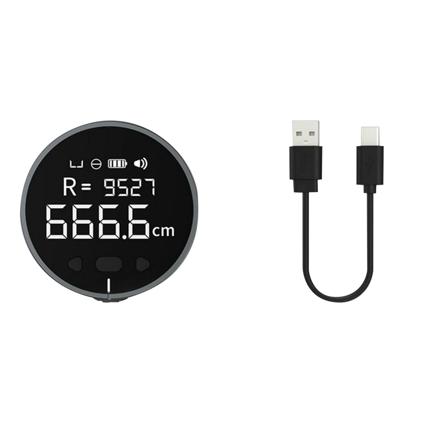 8 in 1 1.8in LCD Display Rechargeable Electronic Tape Measure Digital Ruler