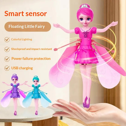 Sensor-Controlled Flying Fairy Toy—a fairy-shaped toy that flies and spins.