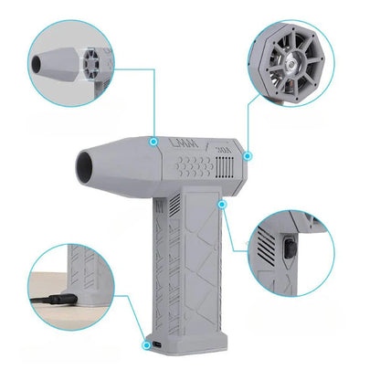 Compact air blower for effortless cleaning anywhere