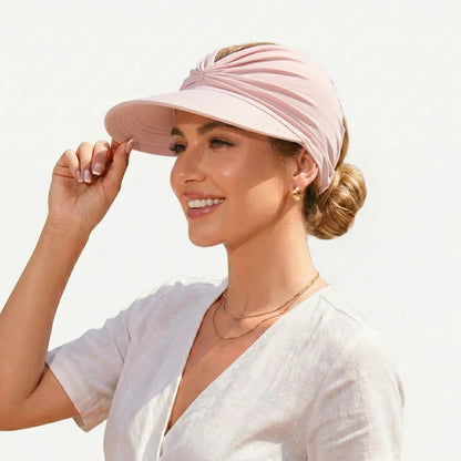 UPF 50+ Ponytail Visor Hat – Stay Cool & Sun Protected