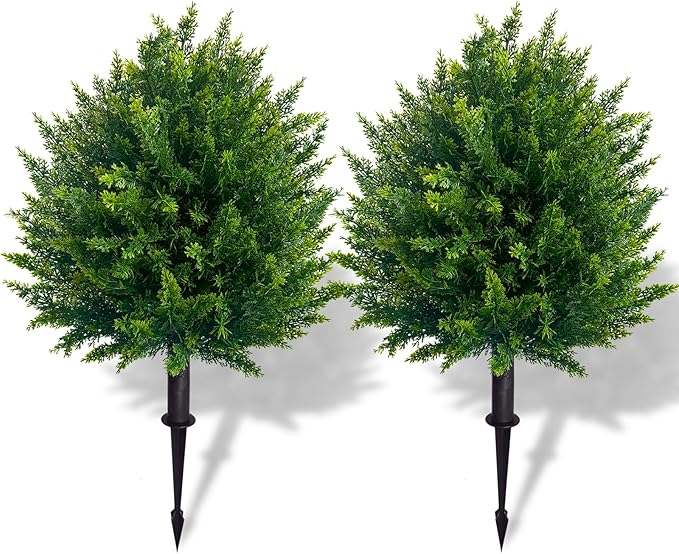 UV-Resistant Artificial Cedar Ball Tree