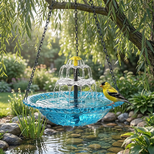 ✨Special Offer Today Only! 🐦 Solar Cascade Hanging Bird Bath Fountain