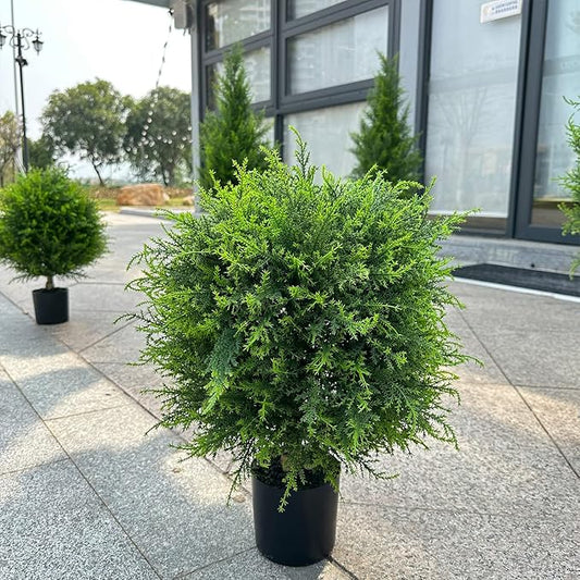 UV-Resistant Artificial Cedar Ball Tree