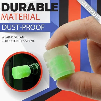 🔥💡Cool Glowing Tire Valve Caps – Instantly Upgrade Your Wheels(One Box (4 pieces))