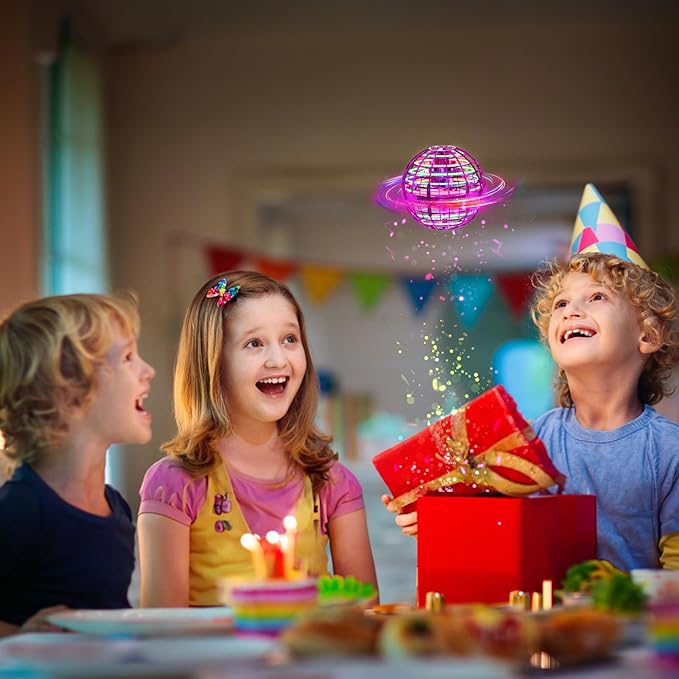 Light-Up Flying Ball Boomerang Drone for Kids