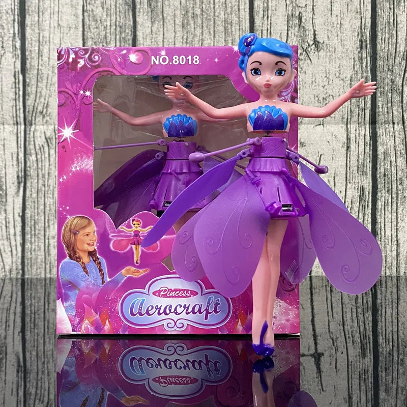 Sensor-Controlled Flying Fairy Toy—a fairy-shaped toy that flies and spins.