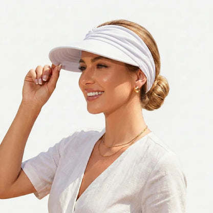 UPF 50+ Ponytail Visor Hat – Stay Cool & Sun Protected