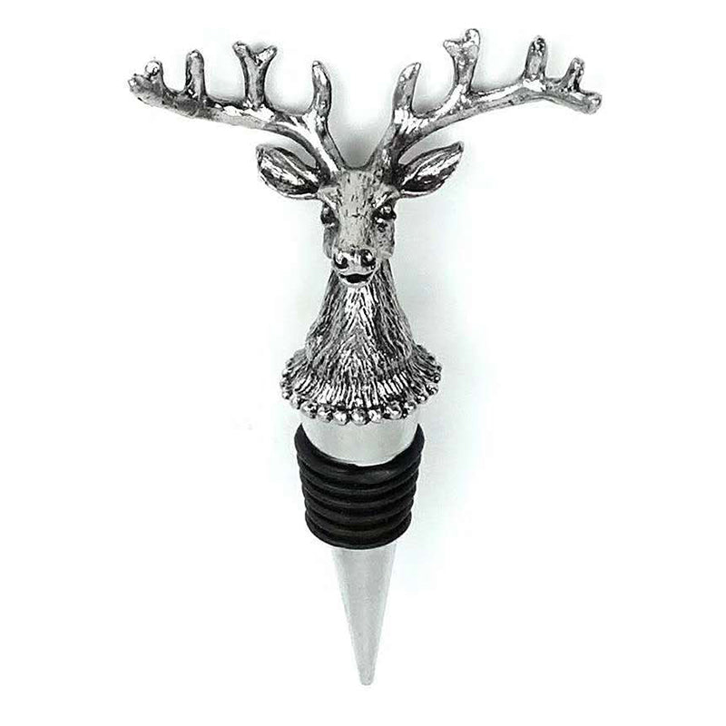 🍷 Exklusiv flaskpropp i silvermetall 🦌 med detaljerad 3D-relief ✨ vakuumtätande & superdekorativ ❄️ nordisk design 🦅