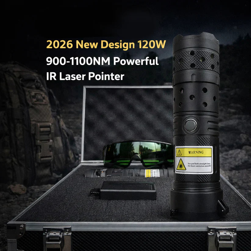 🔥2026 Brand New 120W 900-1100nm High Performance IR Laser Pointer