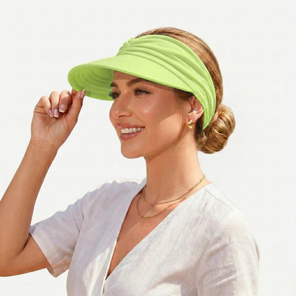 UPF 50+ Ponytail Visor Hat – Stay Cool & Sun Protected
