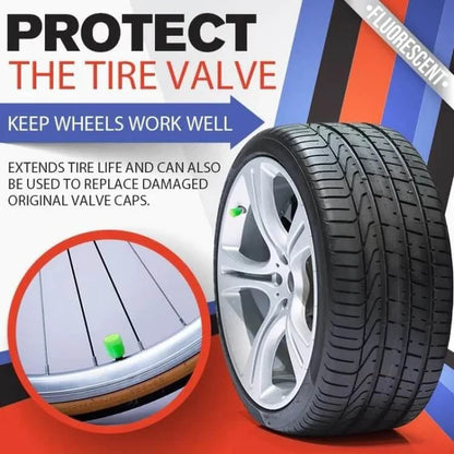🔥💡Cool Glowing Tire Valve Caps – Instantly Upgrade Your Wheels(One Box (4 pieces))