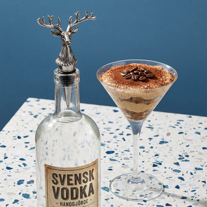 🍷 Exklusiv flaskpropp i silvermetall 🦌 med detaljerad 3D-relief ✨ vakuumtätande & superdekorativ ❄️ nordisk design 🦅