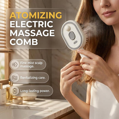 Electric Spray Airbag Massage Comb Essential Oil Atomized Hair Brush Anti-static Salon Fluffy Modeling