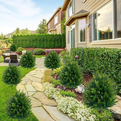 UV-Resistant Artificial Cedar Ball Tree