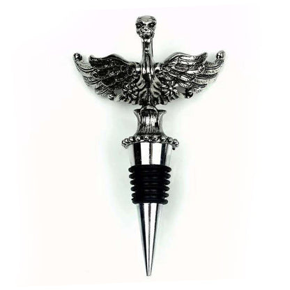 🍷 Exklusiv flaskpropp i silvermetall 🦌 med detaljerad 3D-relief ✨ vakuumtätande & superdekorativ ❄️ nordisk design 🦅