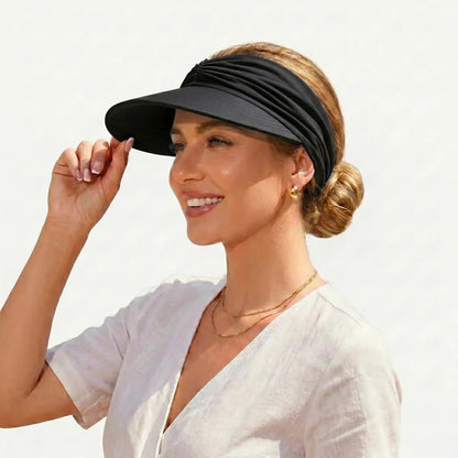 UPF 50+ Ponytail Visor Hat – Stay Cool & Sun Protected