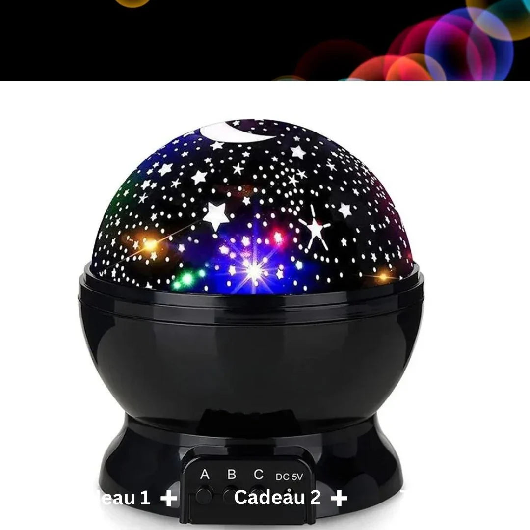 🌌✨Roterande stjärnprojektor – Perfekt present till barn & stjärnälskare!