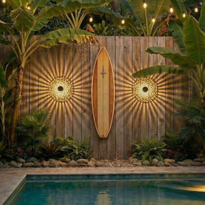 Dekorativa solcellslampor med mandalamönster