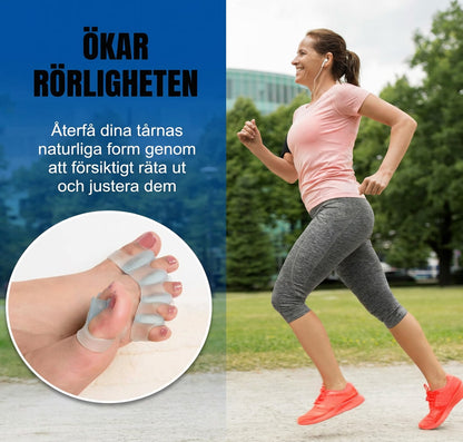 🦶 Magic tåspridare & hallux valgus-skydd – Omedelbar smärtlindring vid hallux valgus, överlappande tår & knölar | Dam & Herr ✨