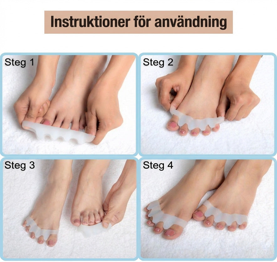 🦶 Magic tåspridare & hallux valgus-skydd – Omedelbar smärtlindring vid hallux valgus, överlappande tår & knölar | Dam & Herr ✨