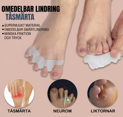 🦶 Magic tåspridare & hallux valgus-skydd – Omedelbar smärtlindring vid hallux valgus, överlappande tår & knölar | Dam & Herr ✨
