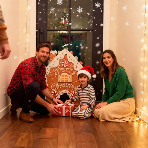 🍪 50% RABATT NU! ✨ Pepparkaksgolfset - Festligt Julspel med 2 Putters & 6 Hål för Familjekul under Helgerna 🎄🏌️‍♂️