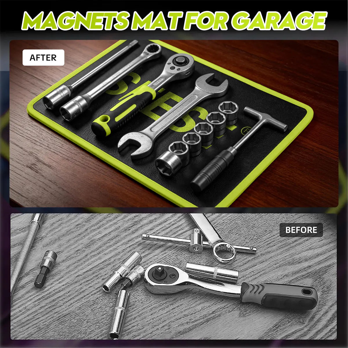 Heavy-Duty Magnetic Tool Mat™ for Mechanics & Car Enthusiasts