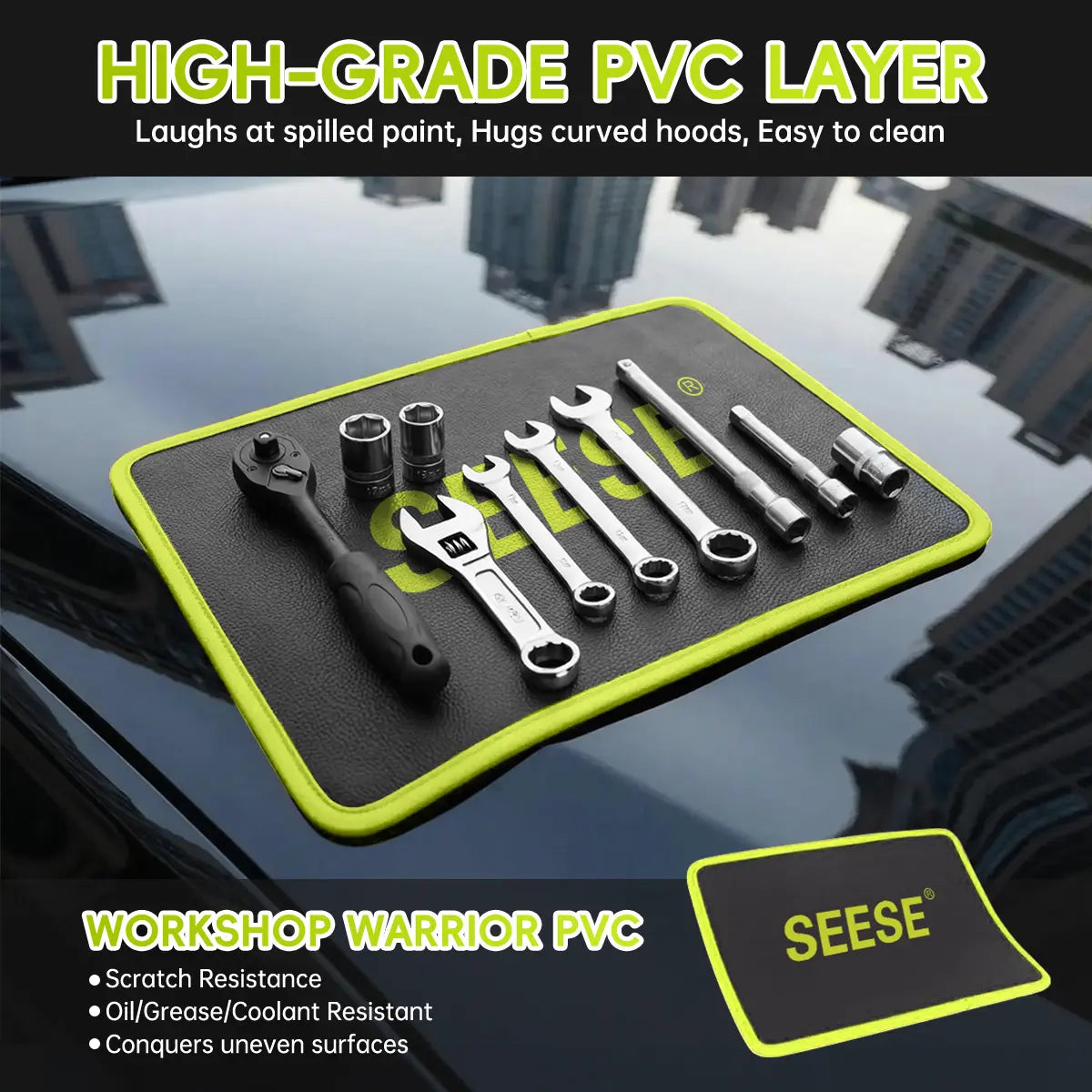 Heavy-Duty Magnetic Tool Mat™ for Mechanics & Car Enthusiasts