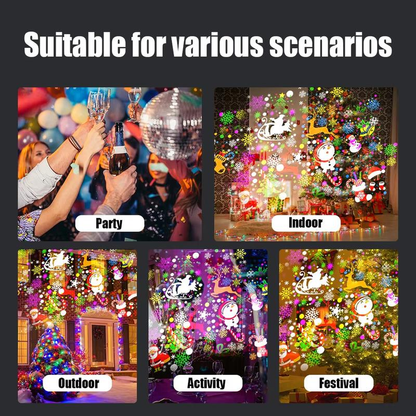 🎄 Julprojektor – Skapa ett magiskt julparadis på några sekunder!